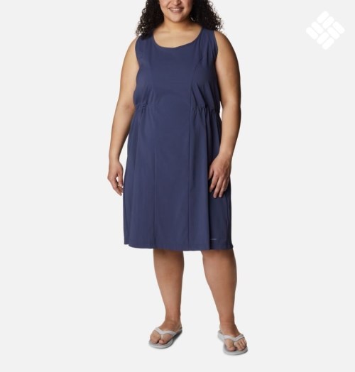 Women's Columbia On The Go Dress Navy | Plus Size CA-W61CA